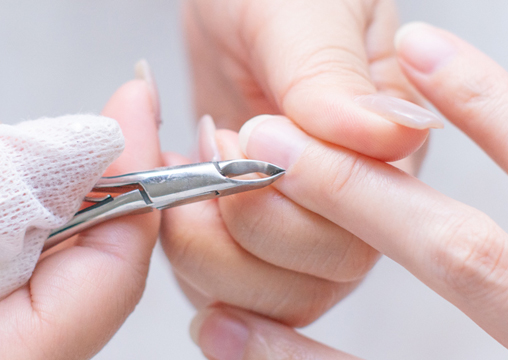 甘皮ケアの写真